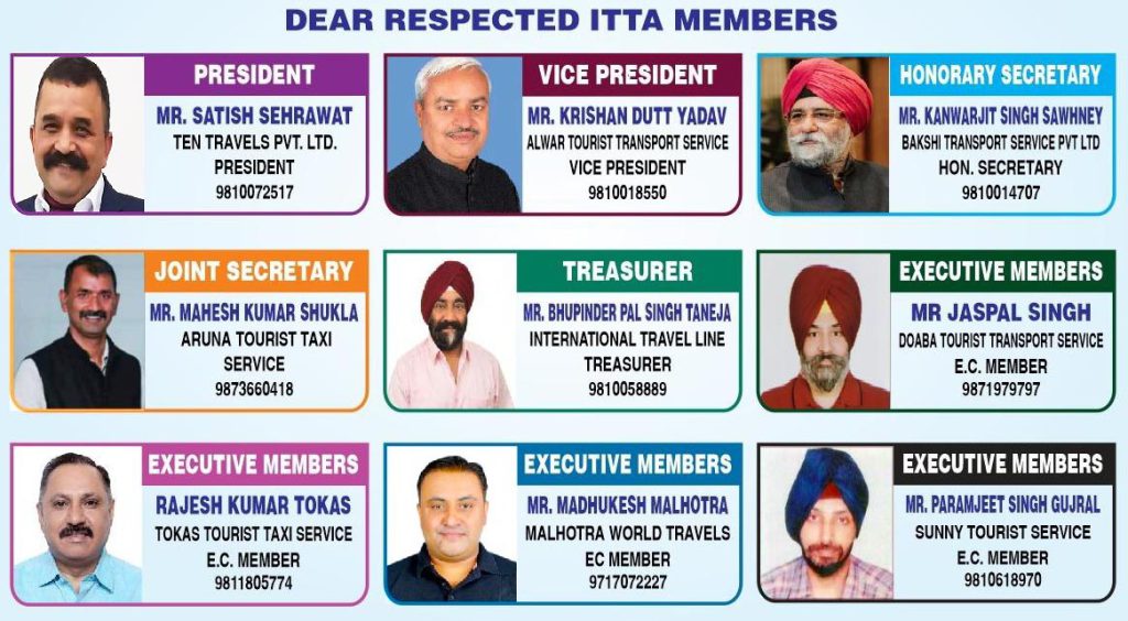 Indian Tourist Transporters Association Elects Its New Team: Satish Sehrawat is the New President
