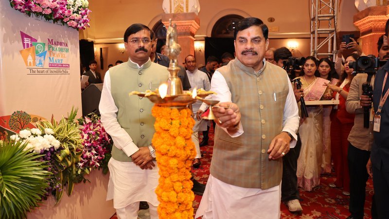 Chief Minister Dr. Mohan Yadav inaugurating MPTM 2026